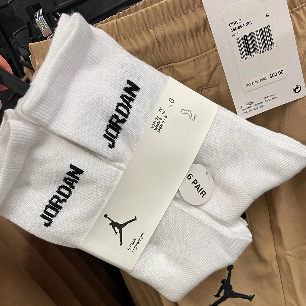 JORDAN JUMPMAN CREW Socks 6PK Style XJ0130-001